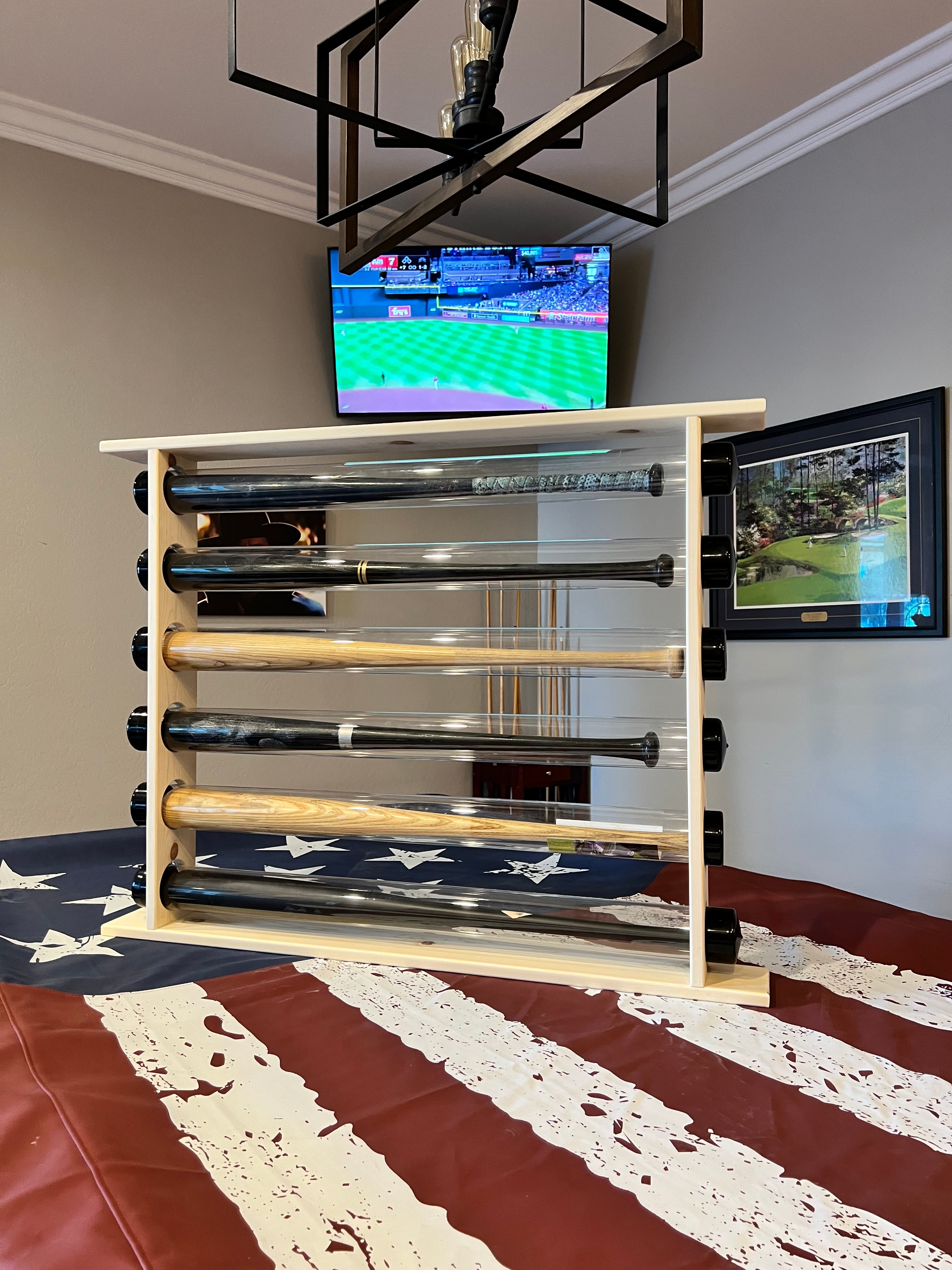 6 Bat rack - Pine wood