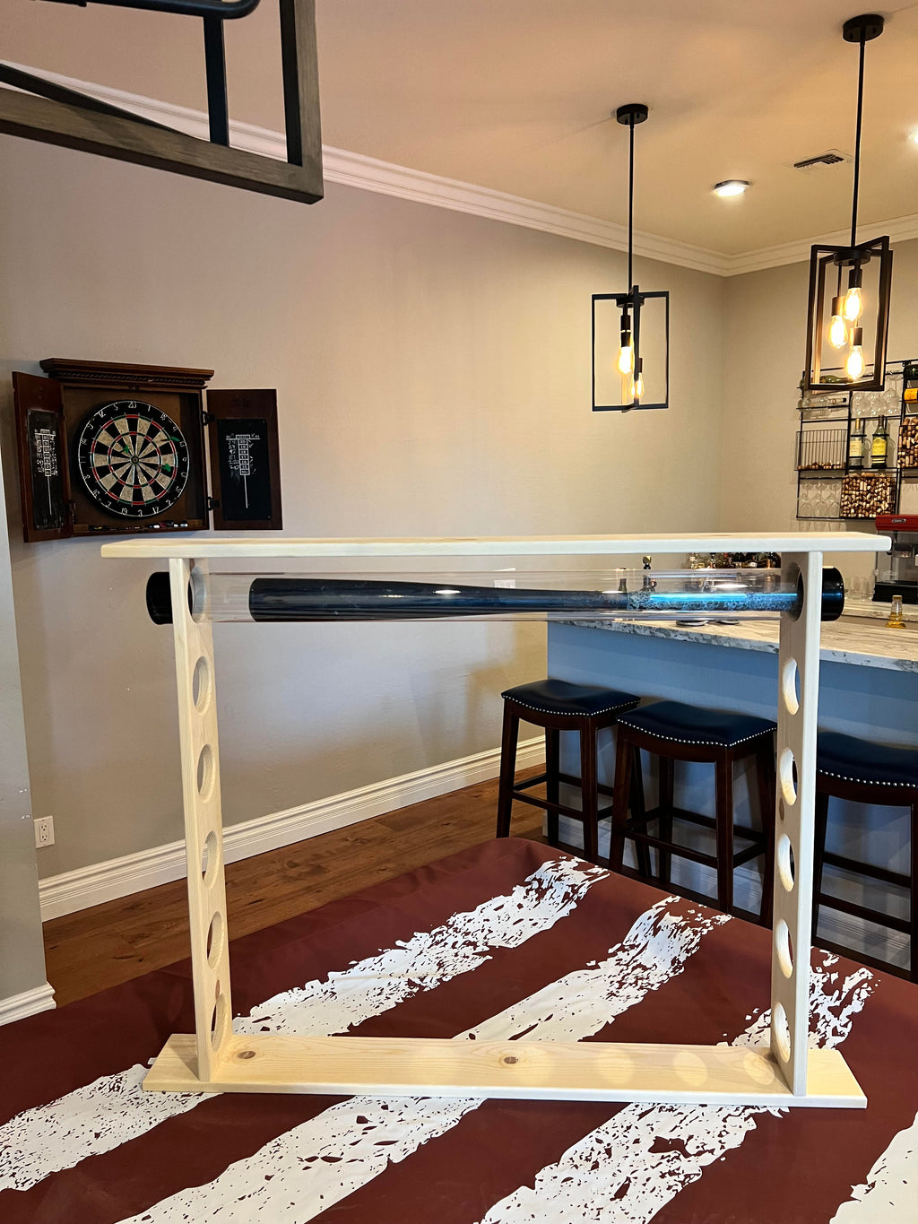 6 Bat rack - Pine wood