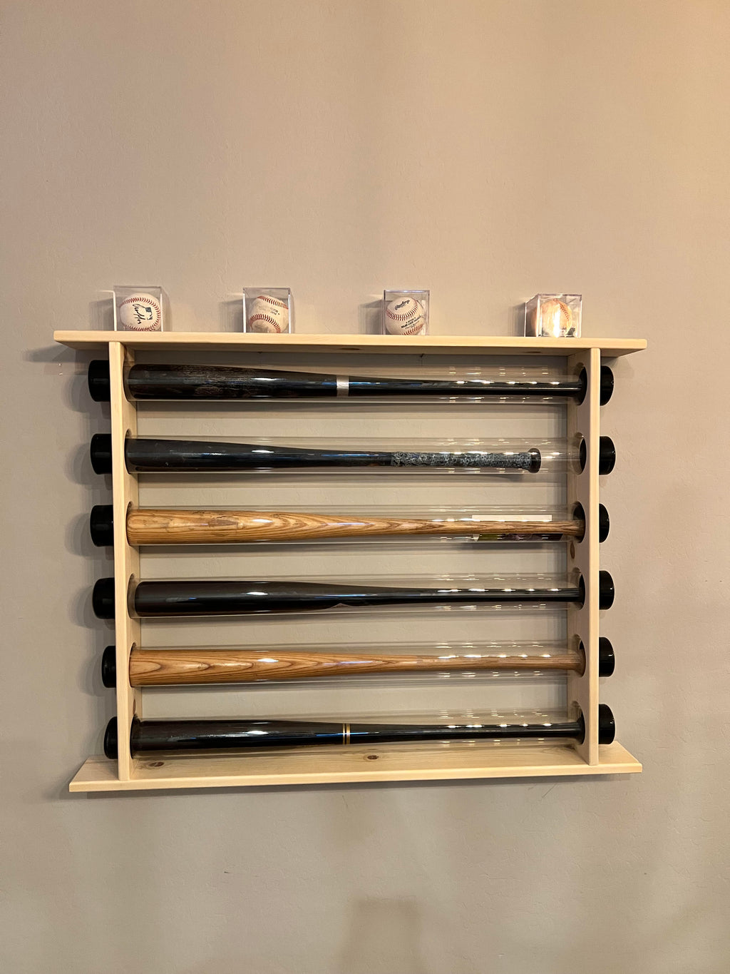 6 Bat rack - Pine wood